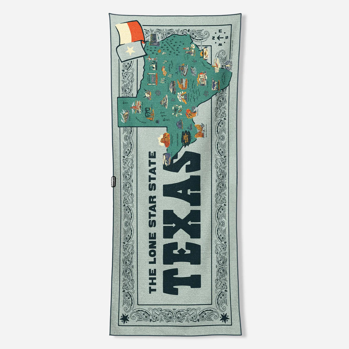 Texas Map Towel
